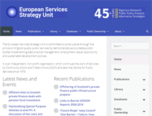 Tablet Screenshot of european-services-strategy.org.uk